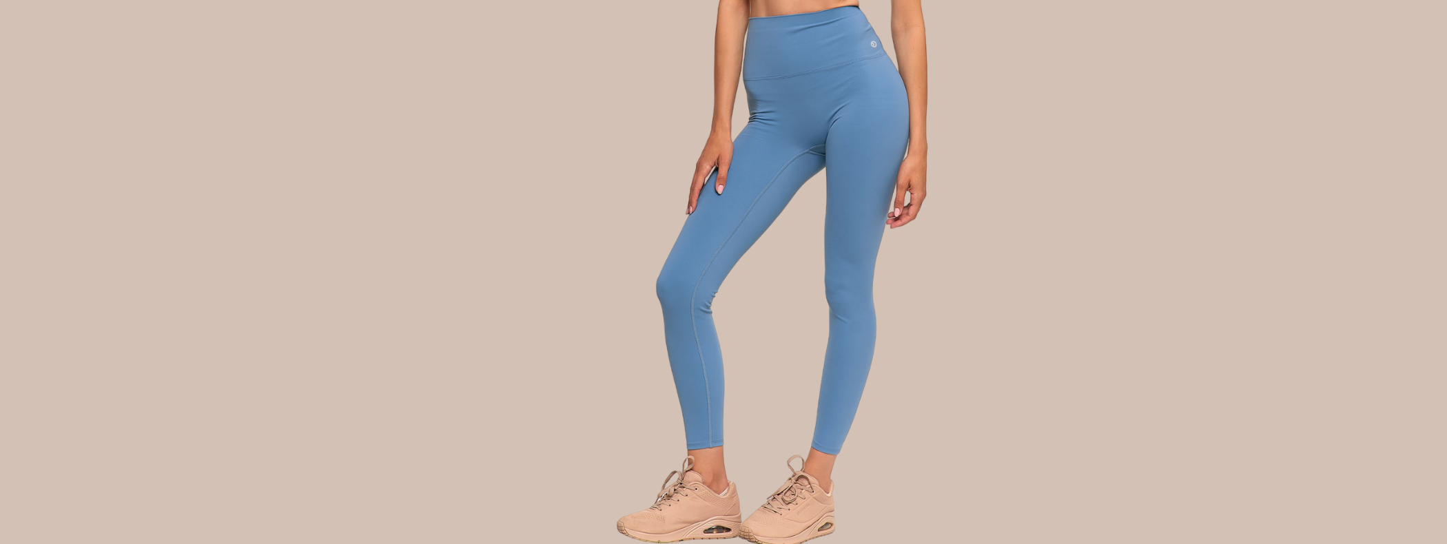 Ubrania - Legginsy - Legginsy z wysokim stanem damskie